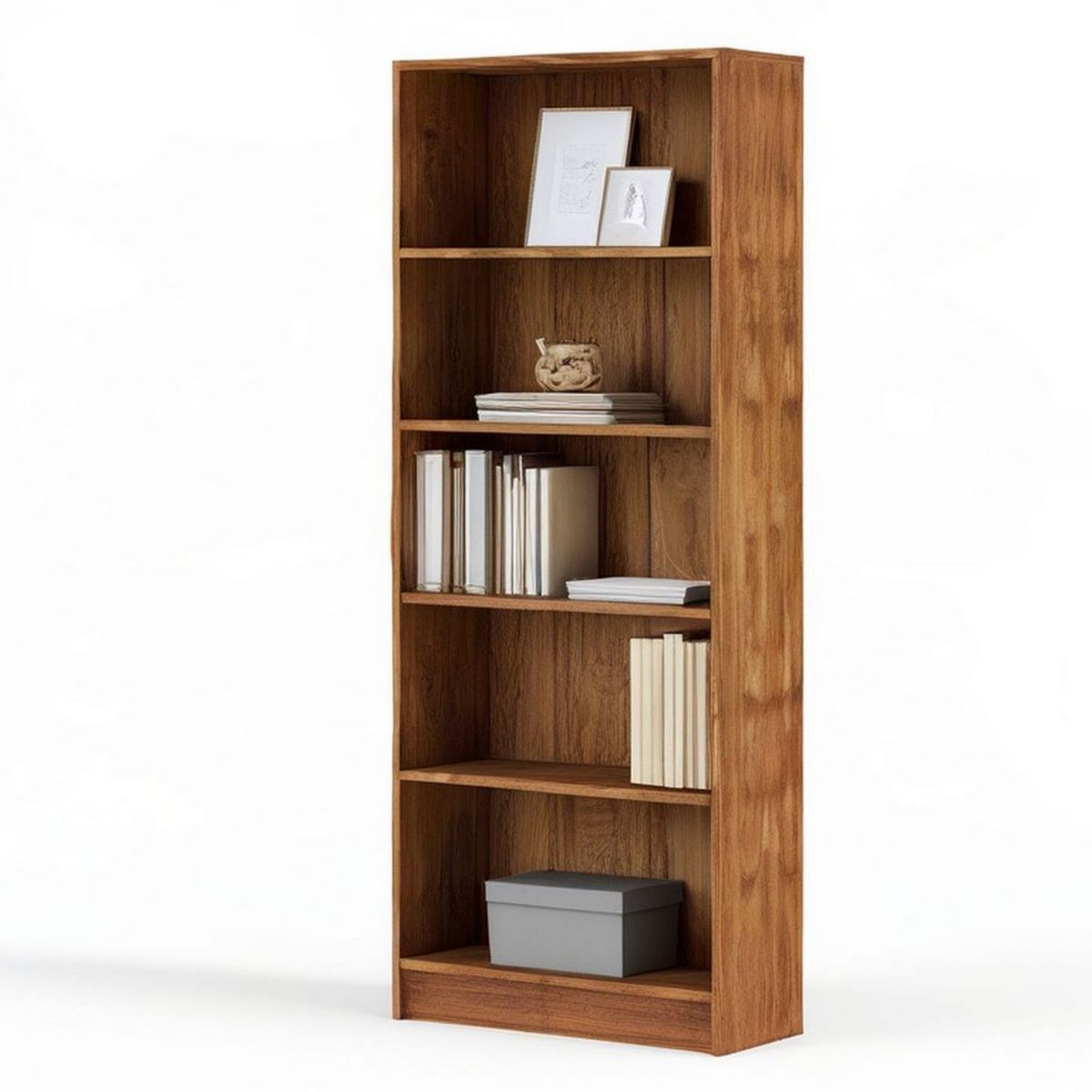 Bücherregal 60 x 30 x 180 cm in Nussbaum