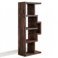 Asymmetrisches Standregal 50 x 24 x 140 cm Dunkelbraun MDF